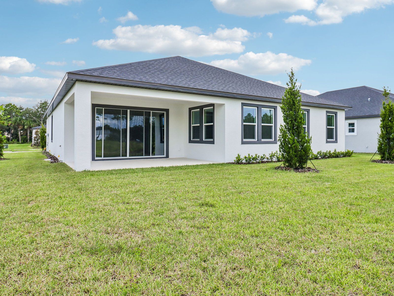 Back exterior of 405 Brookhaven Trail