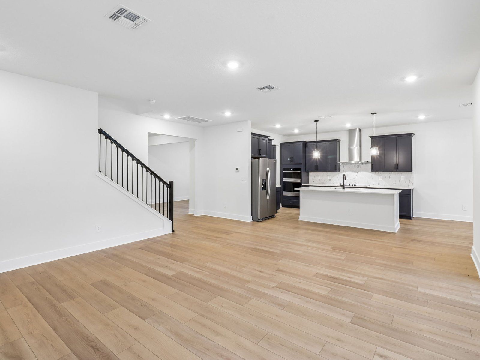 Great room in the Zircon floorplan