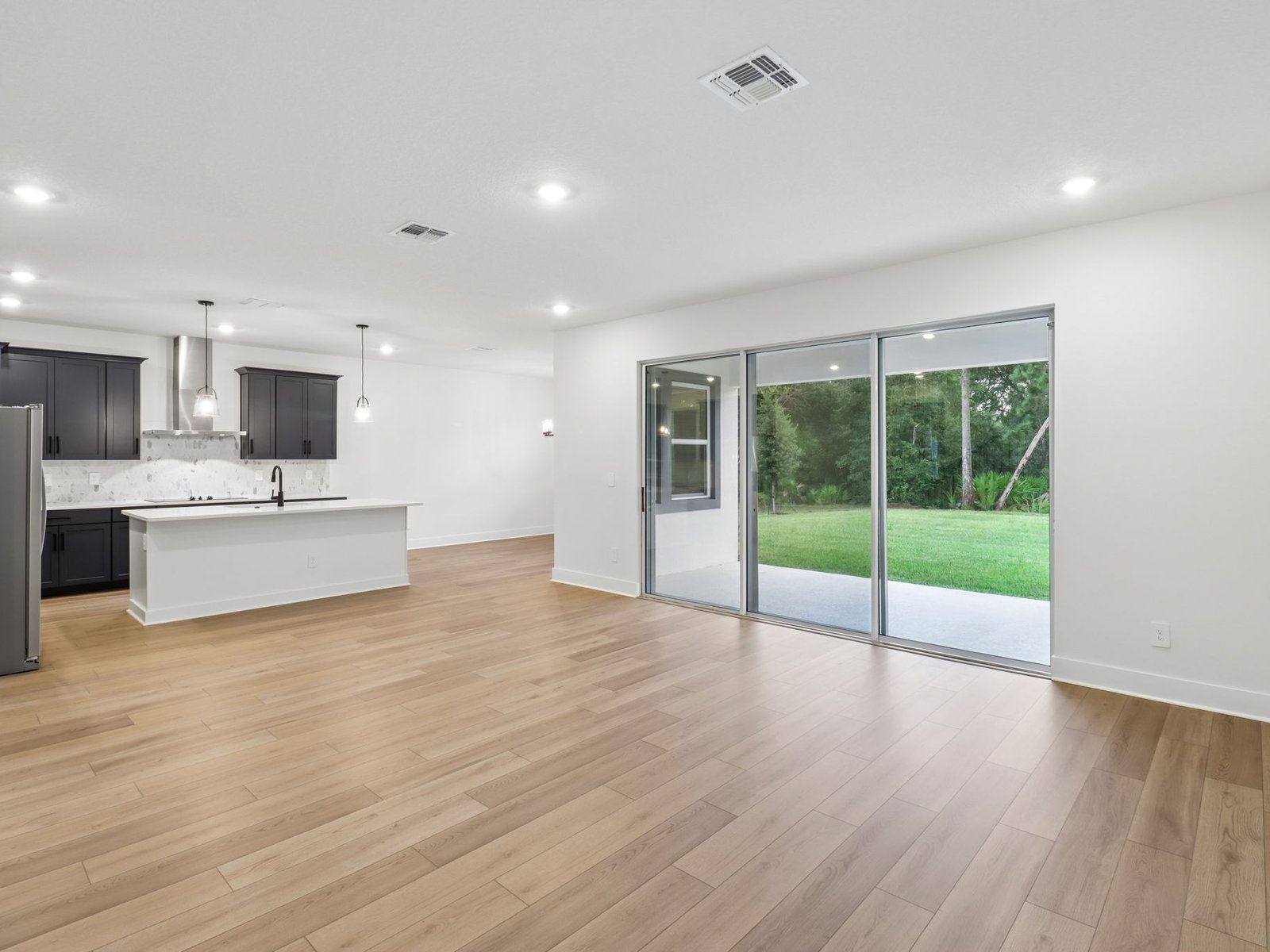 Great room in the Zircon floorplan