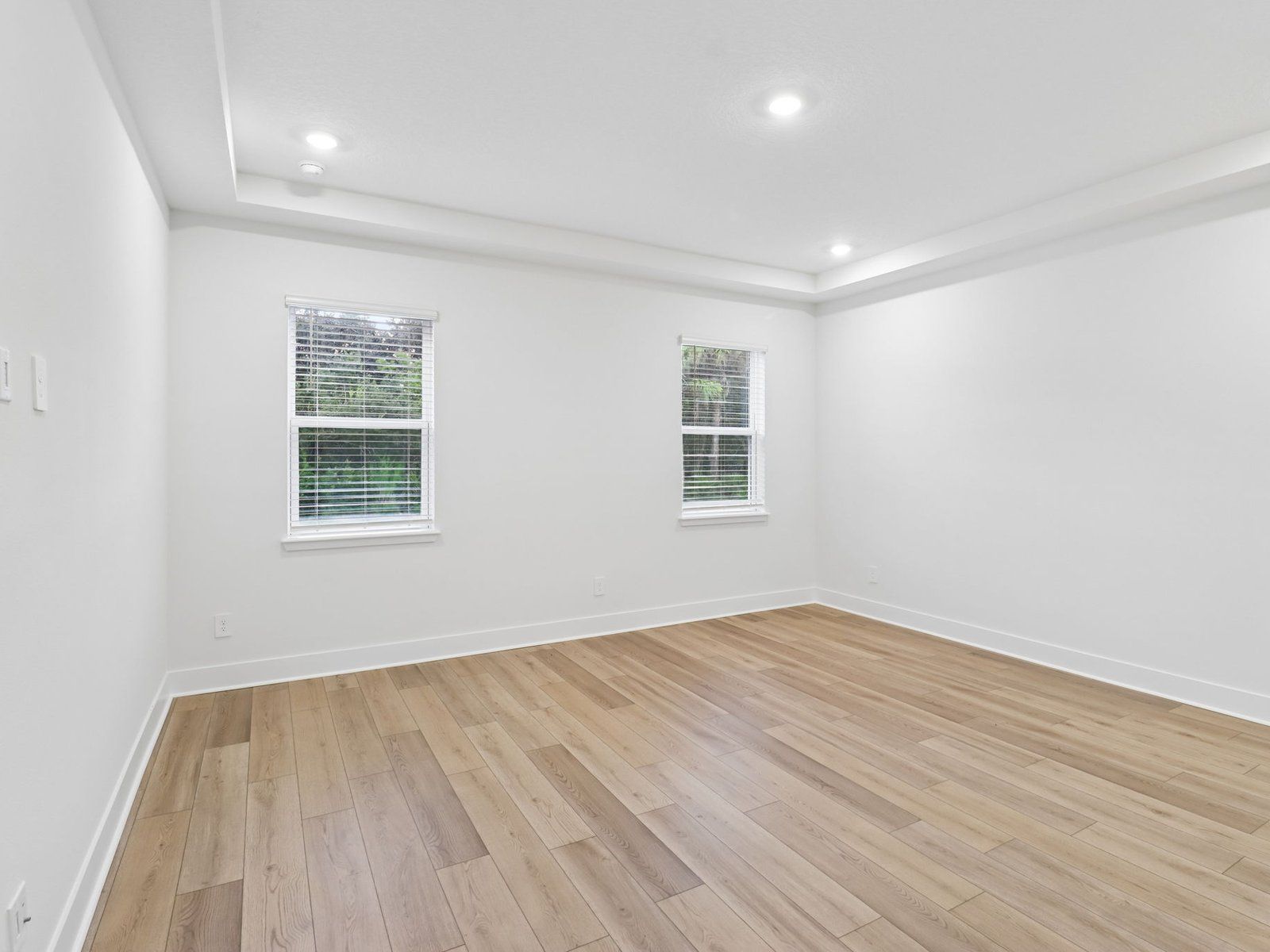 Primary bedroom in the Zircon floorplan