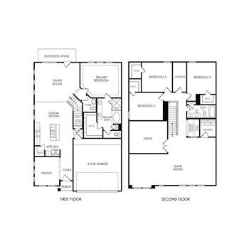 The Manor (2870) - Spring Brook Village - Luxe Series: Houston, Texas - Meritage Homes