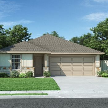 The Briscoe (820) - Eastern Wells: Jarrell, Texas - Meritage Homes