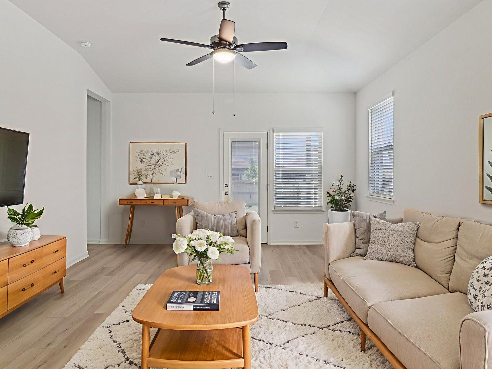 Virtually Staged Living Room