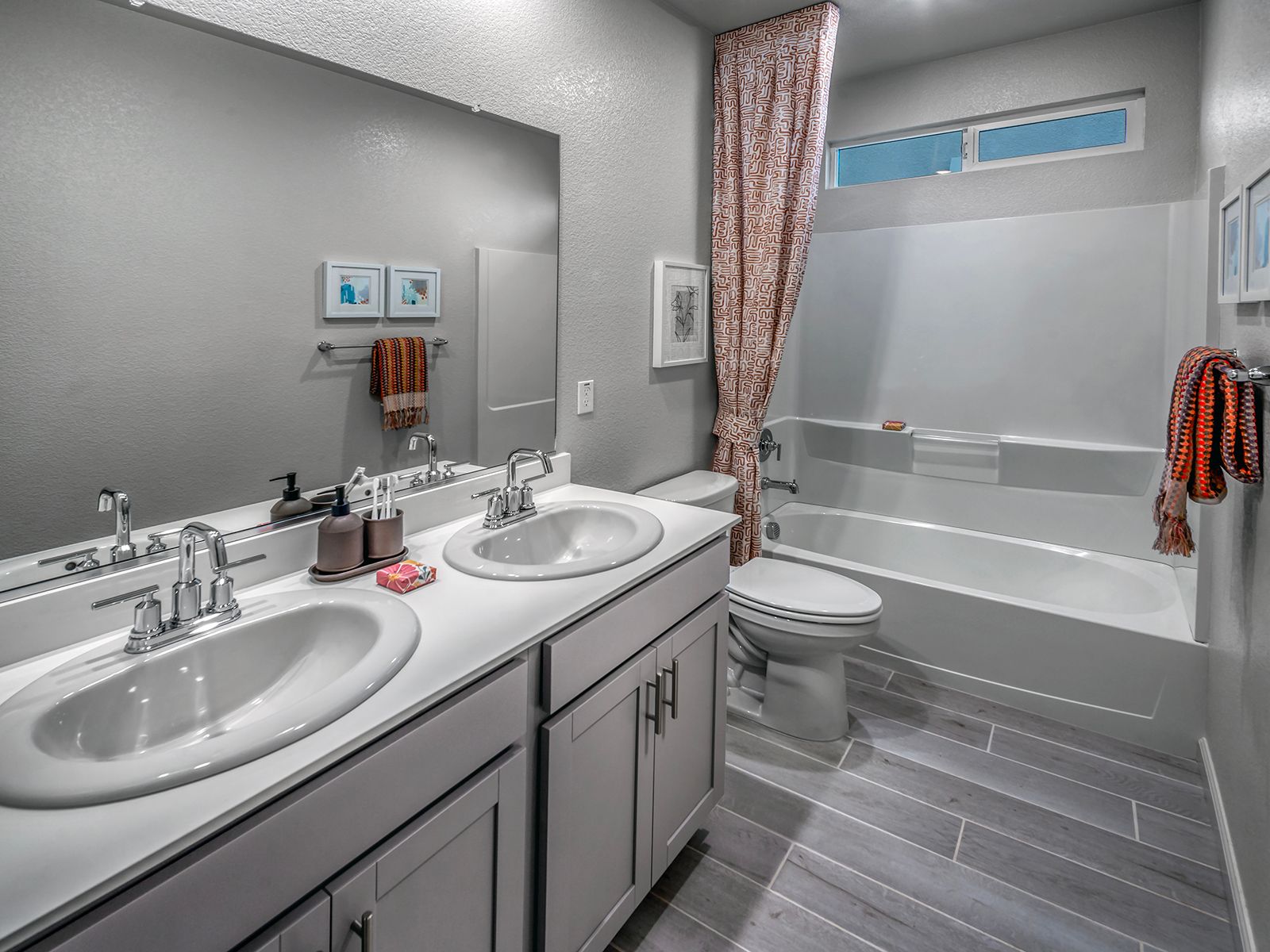 Residence 3 secondary bedroom modeled at a nearby Meritage community.