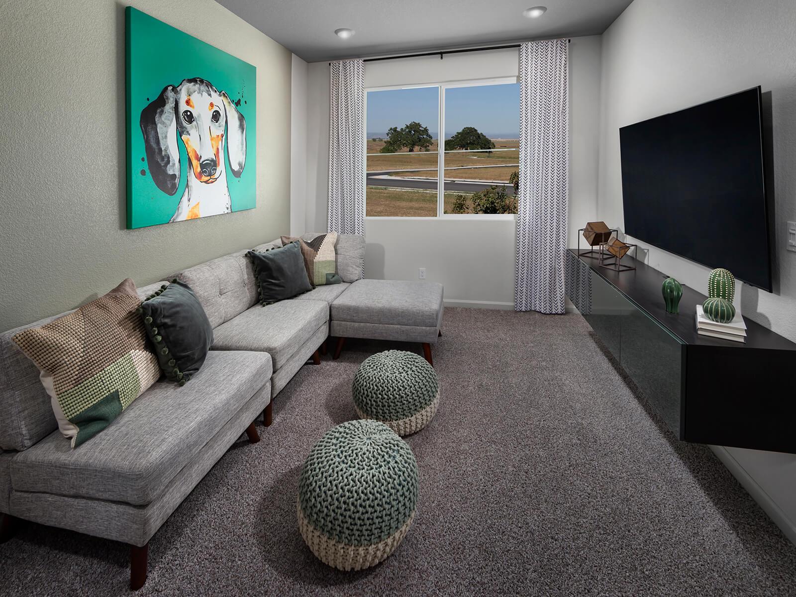 Residence 2 loft modeled at a nearby Meritage community.