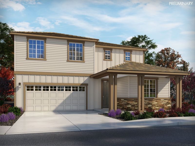 The Classics Residence 6 by Meritage Homes in Sacramento CA
