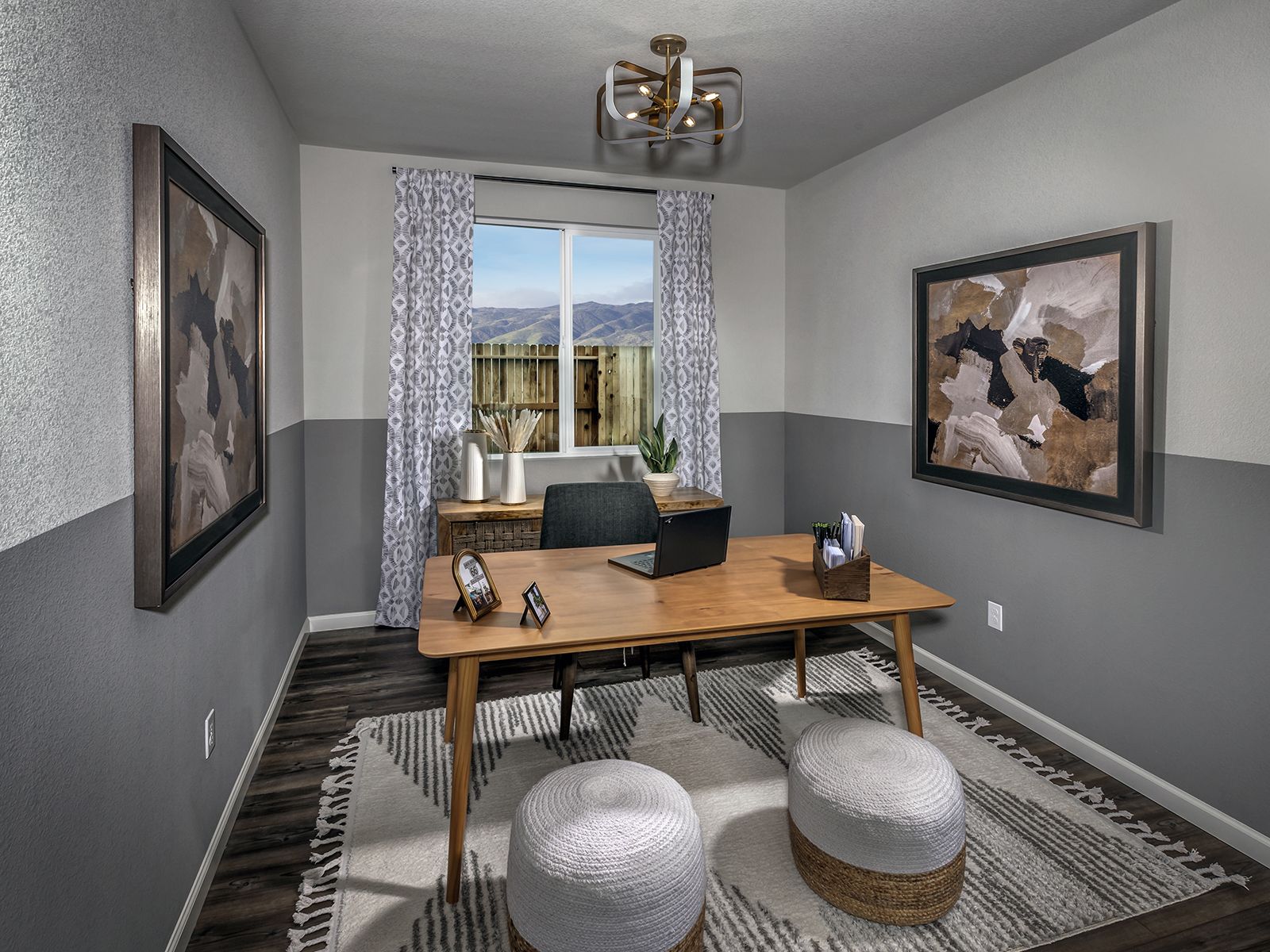 Residence 4 office modeled at a nearby Meritage community.