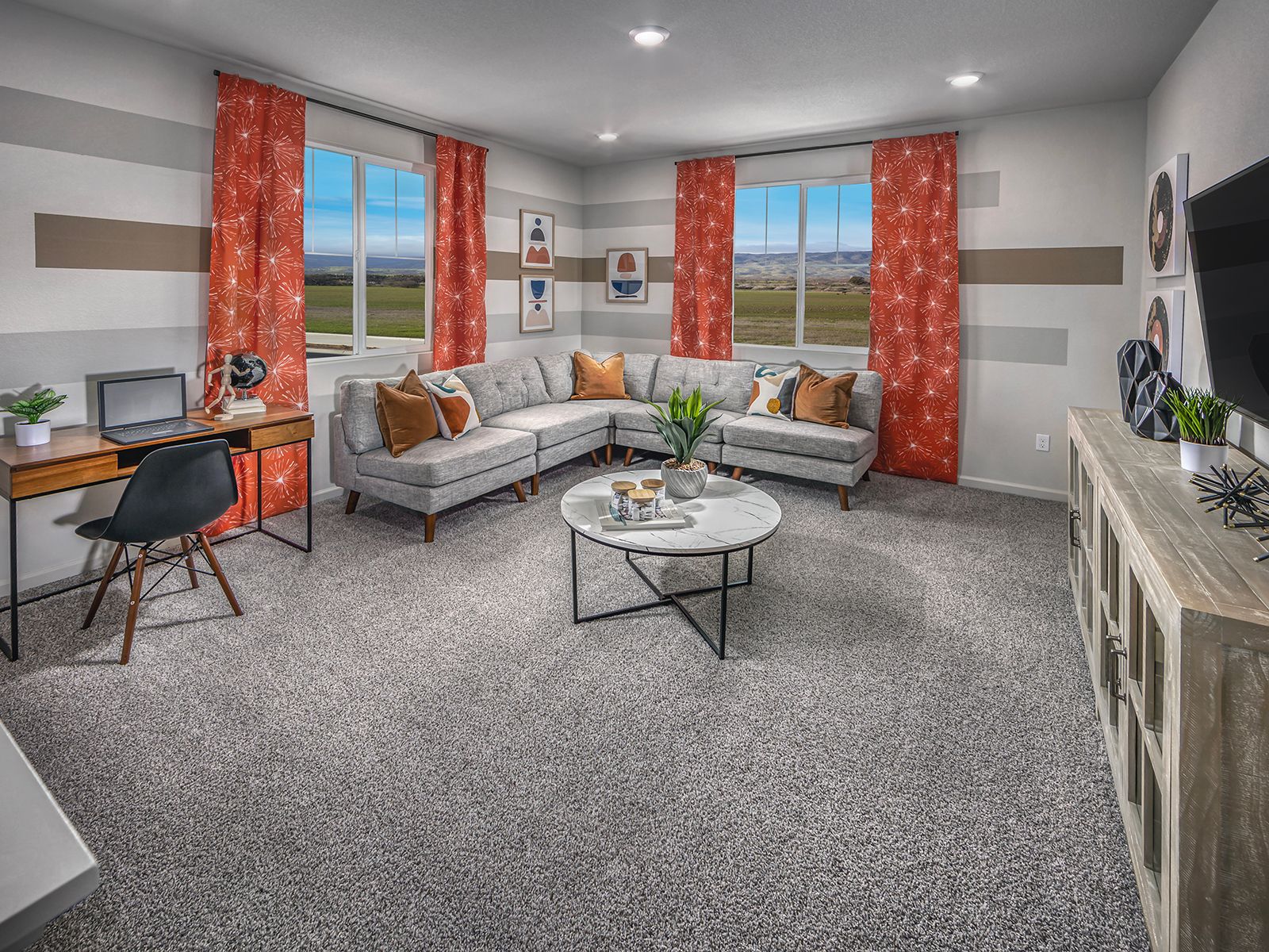 Residence 4 loft modeled at a nearby Meritage community.
