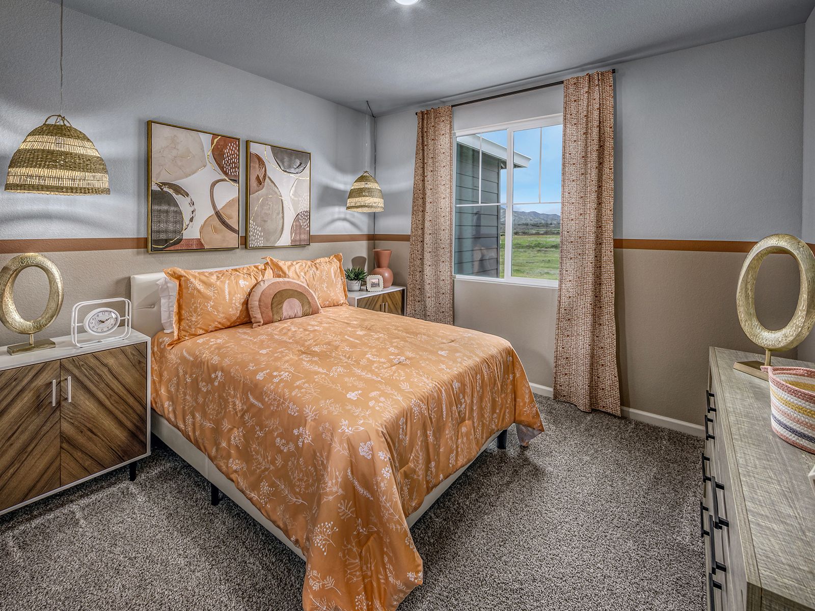 Bedroom at a nearby Meritage community in Winters, CA.