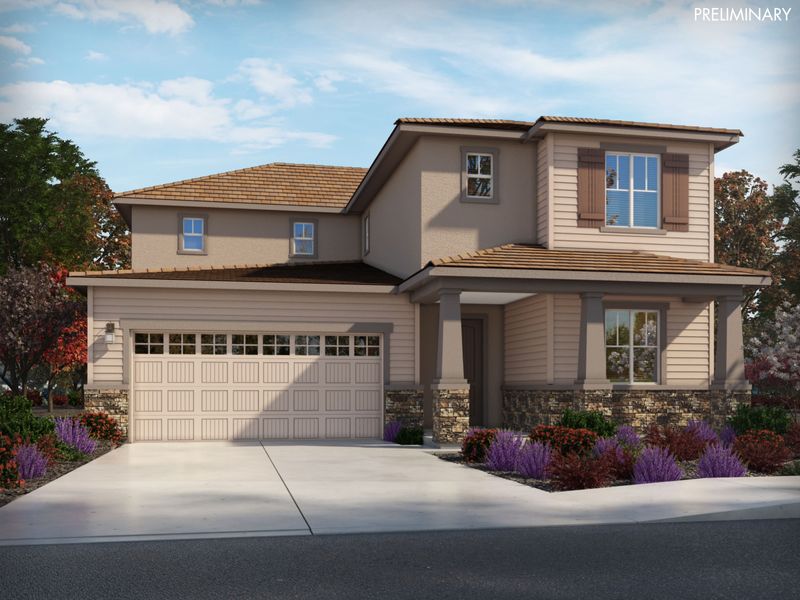 The Classics Residence 4 by Meritage Homes in Sacramento CA