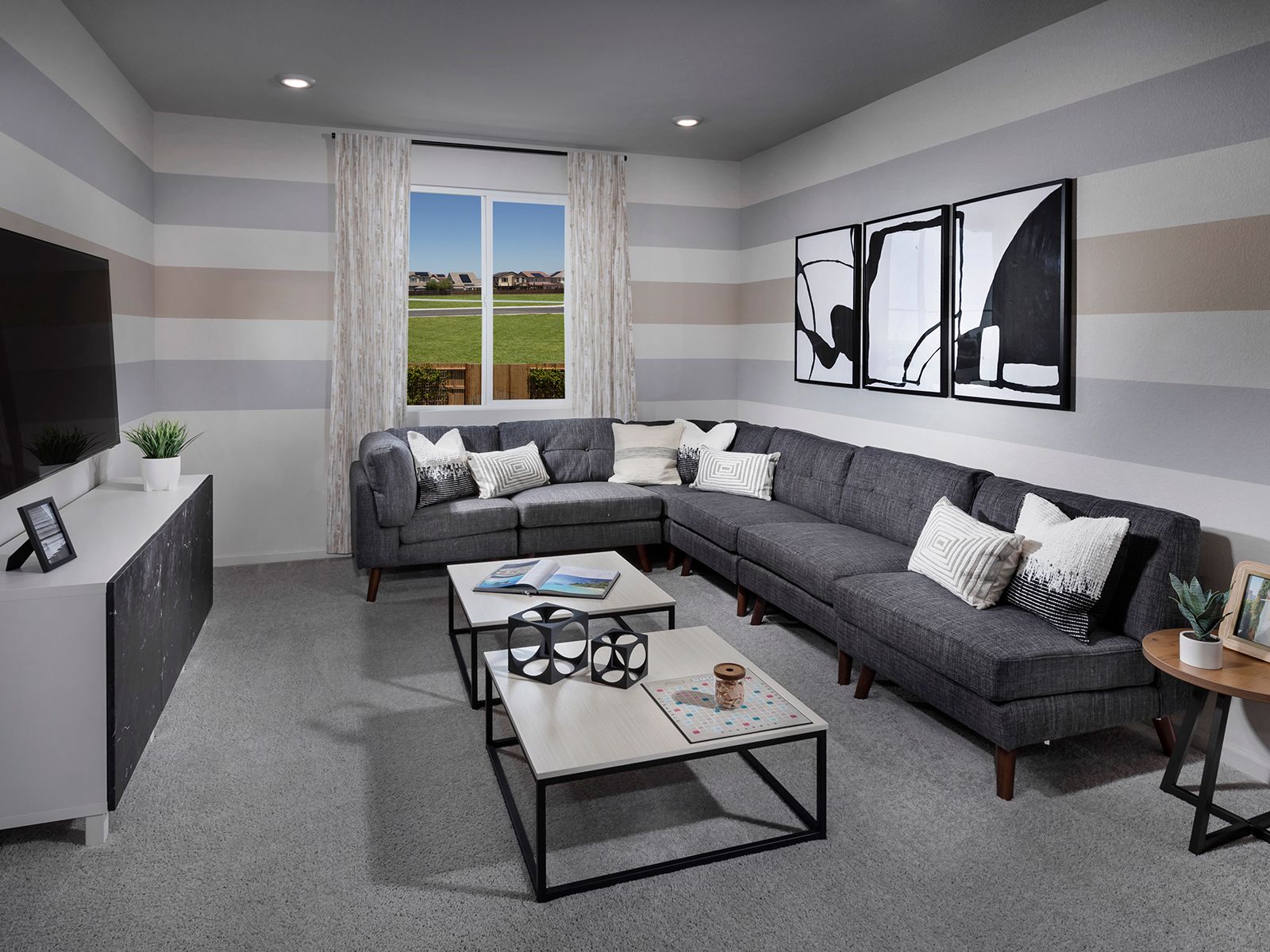 Enjoy family game nights in the versatile loft.