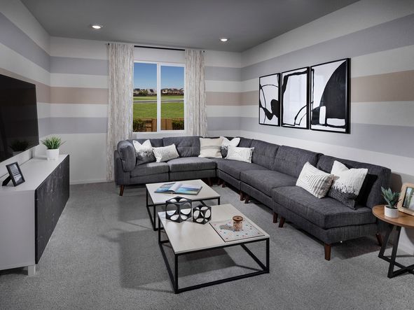Enjoy family game nights in the versatile loft.