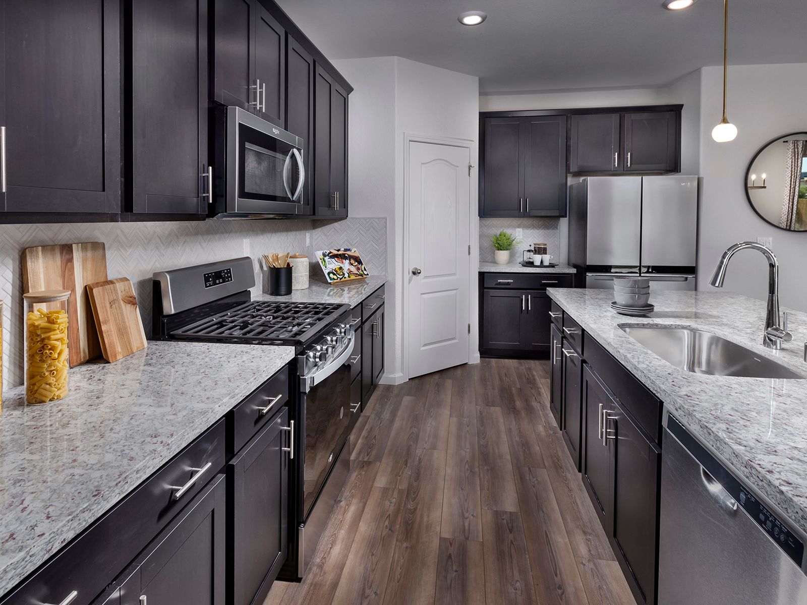 Residence 4 kitchen modeled at a nearby Meritage community.
