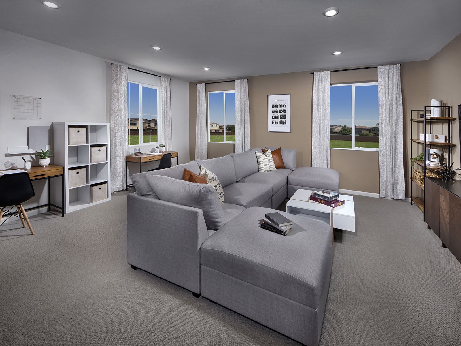 Residence 4 loft modeled at a nearby Meritage community.