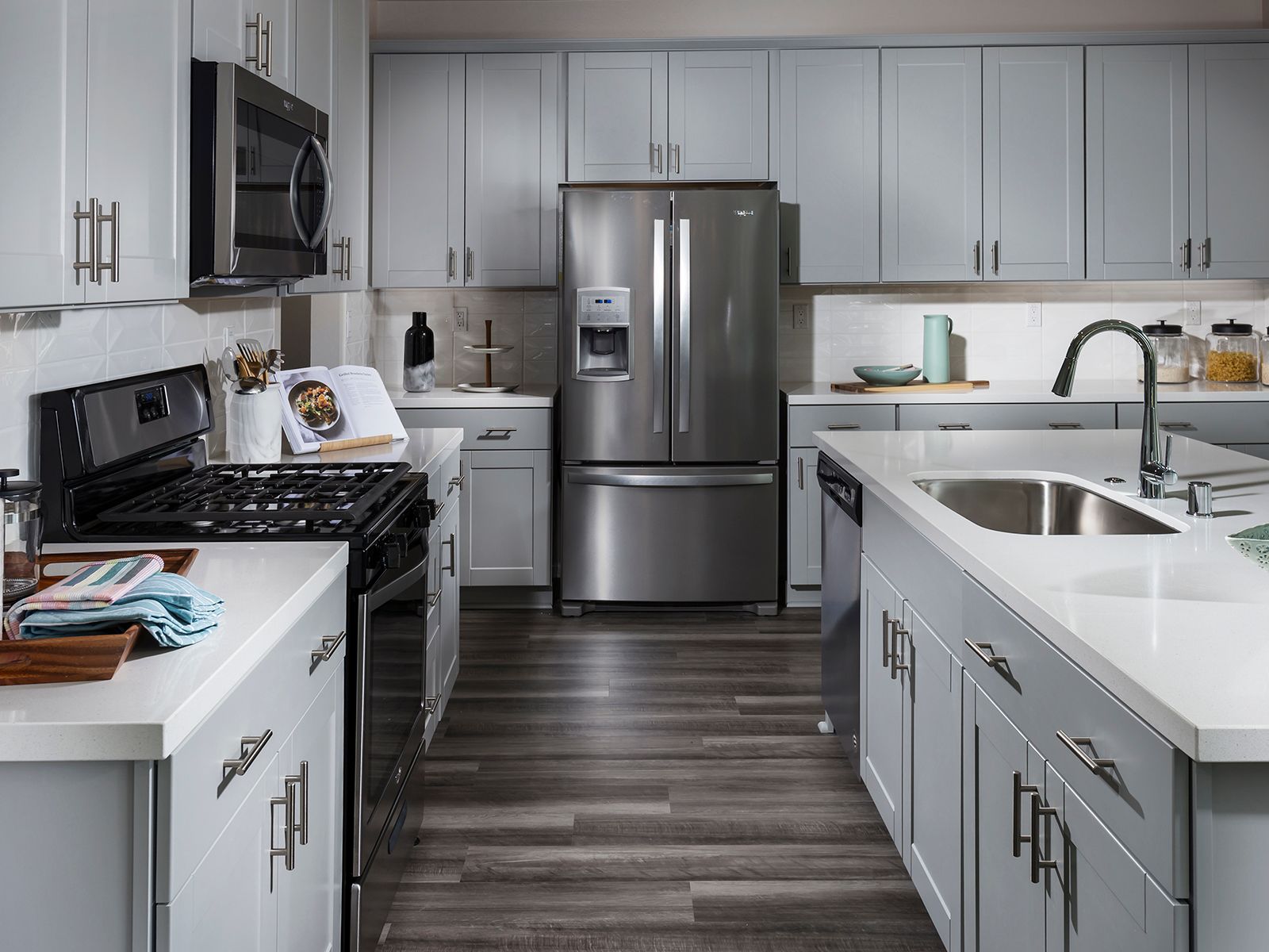 Residence 4 kitchen modeled at a nearby Meritage community.