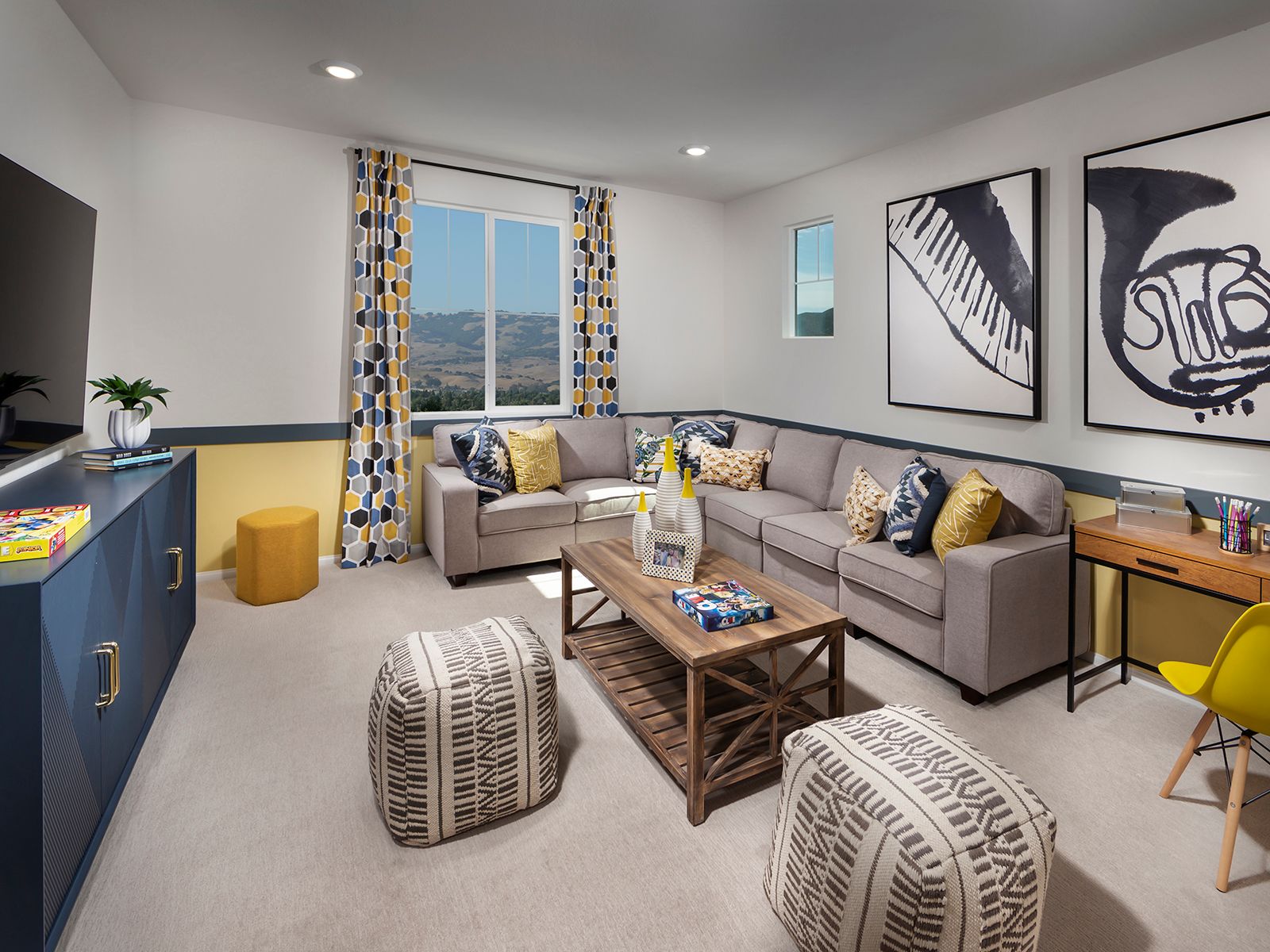 Residence 2 loft modeled at a nearby Meritage community.
