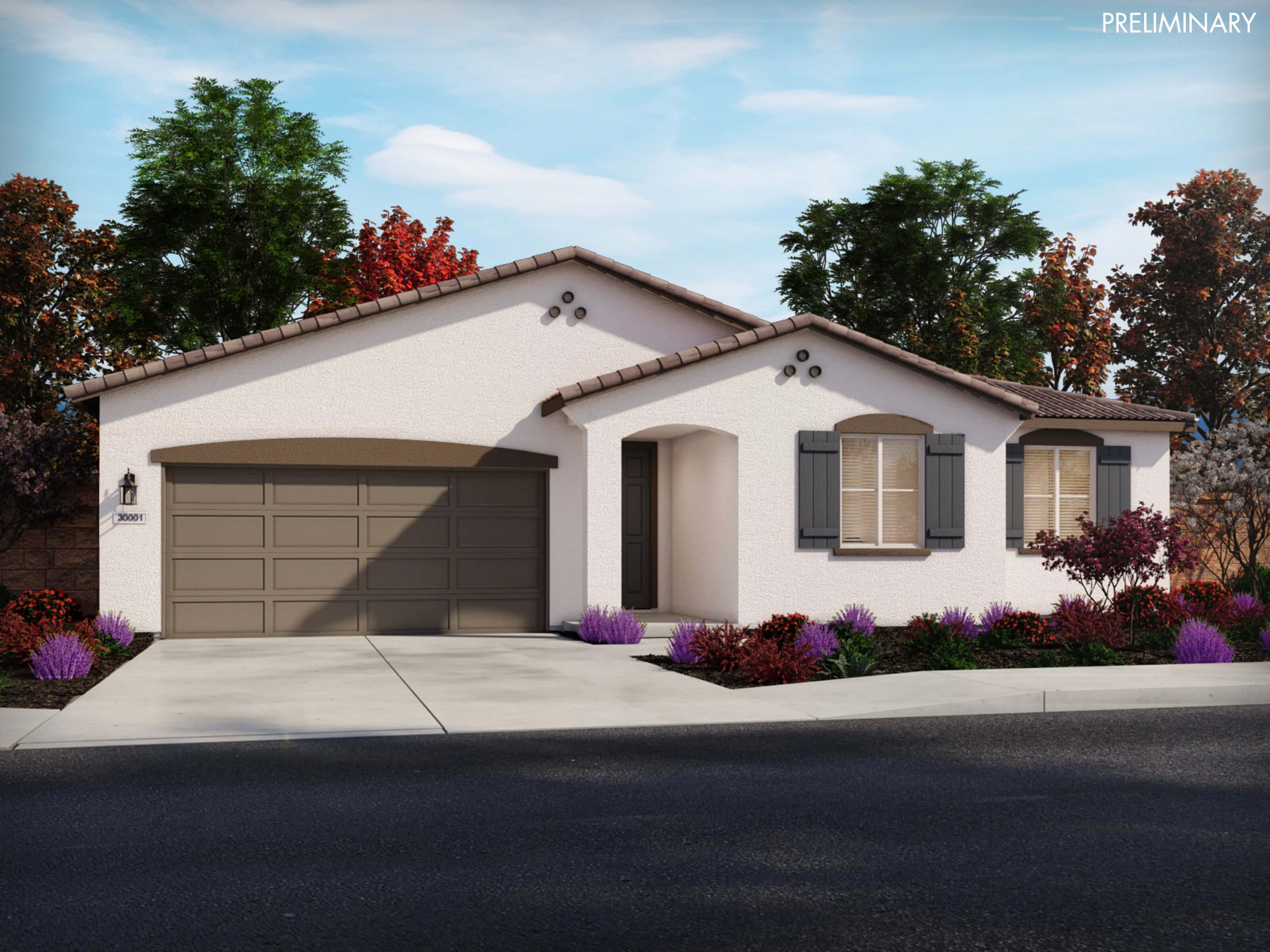 Residence 1 Plan at Holly at The Fairways in Beaumont CA by