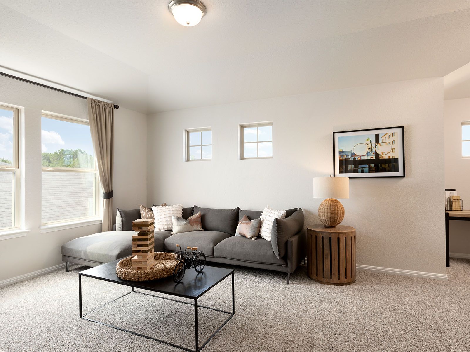 Entertain the whole family in the upstairs living area.