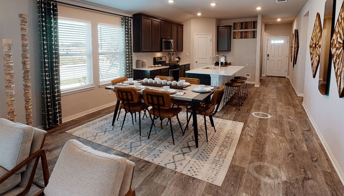 Enjoy family dinner in the dining room.