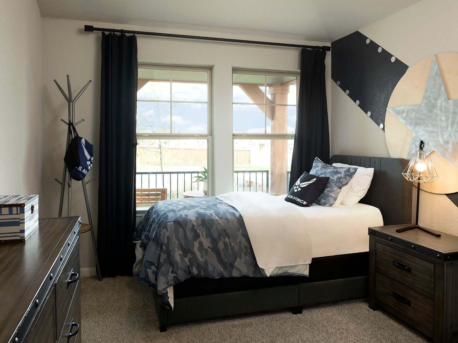Secondary bedrooms are a great size for guests.