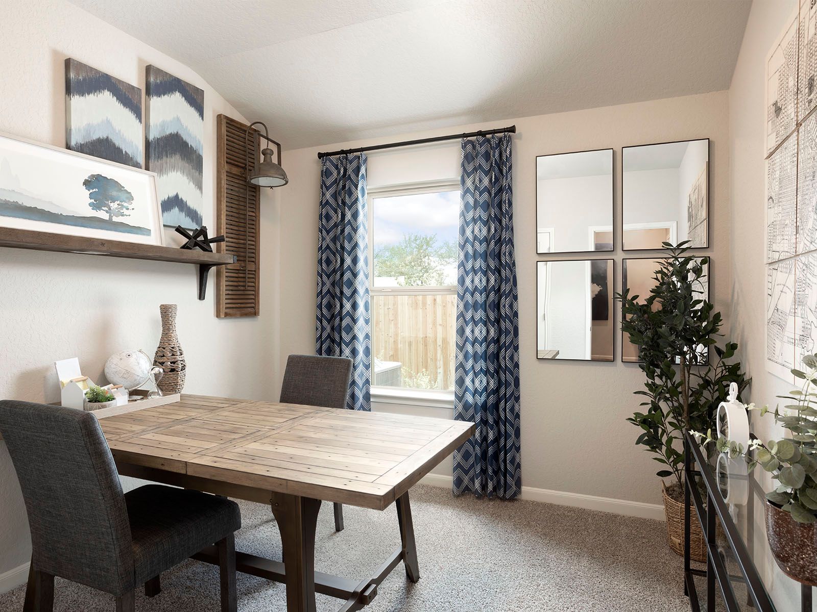 Utilize this spacious flex space as a home office or however best suits your needs.