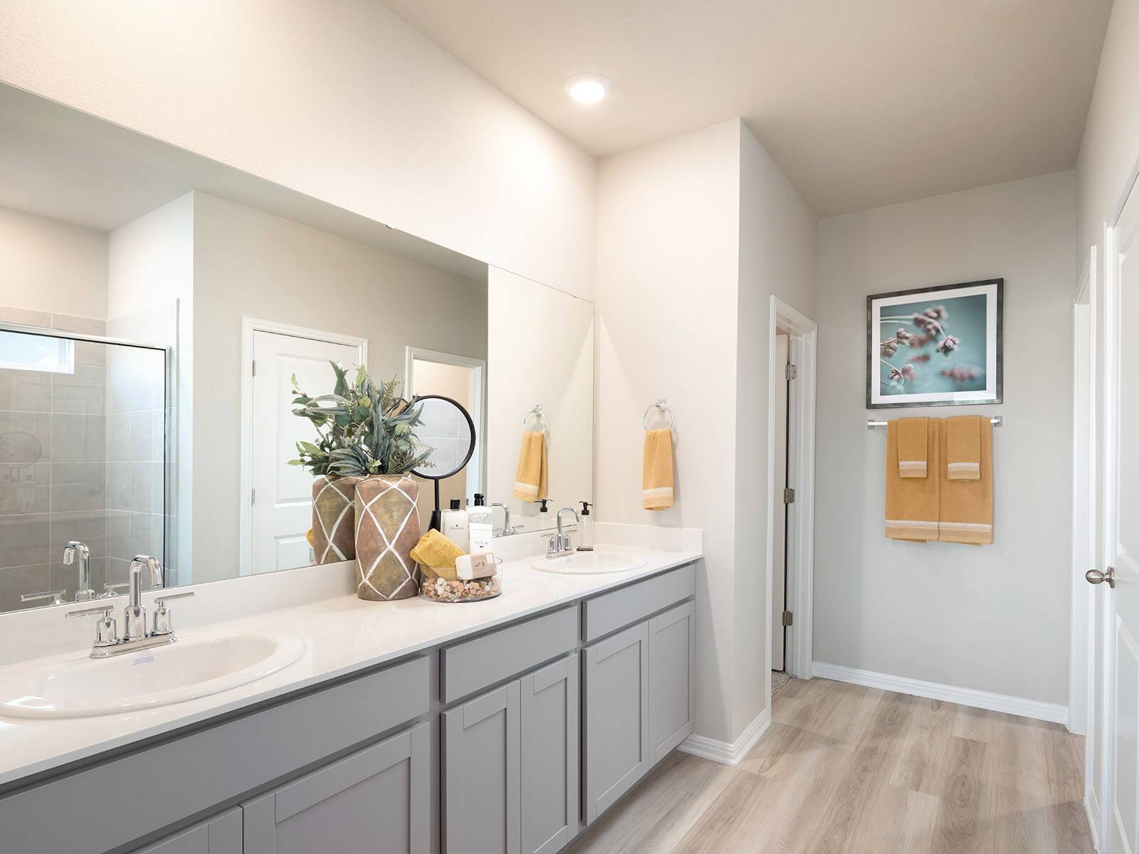Pamper yourself in the luxurious primary bathroom.