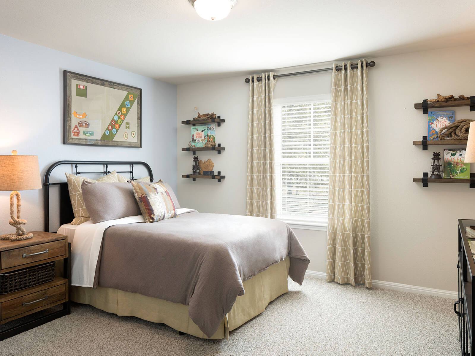Secondary bedrooms are a great size for the kids or guests.