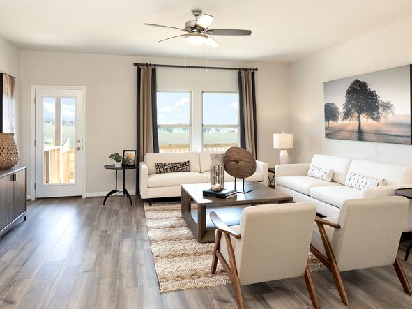 The open floorplan provides for excellent entertaining.