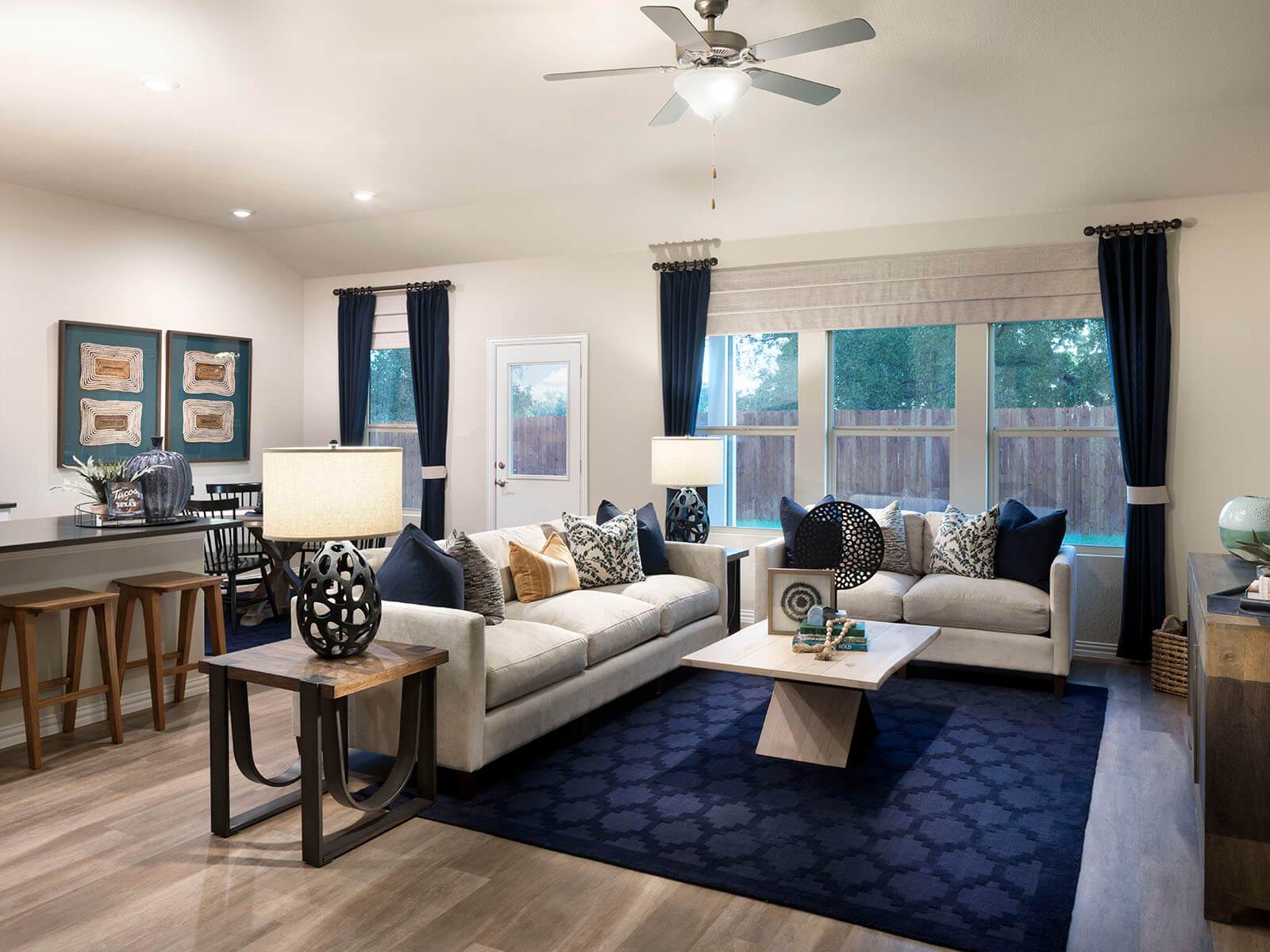 Family Room from a Spec home in DFW Community.