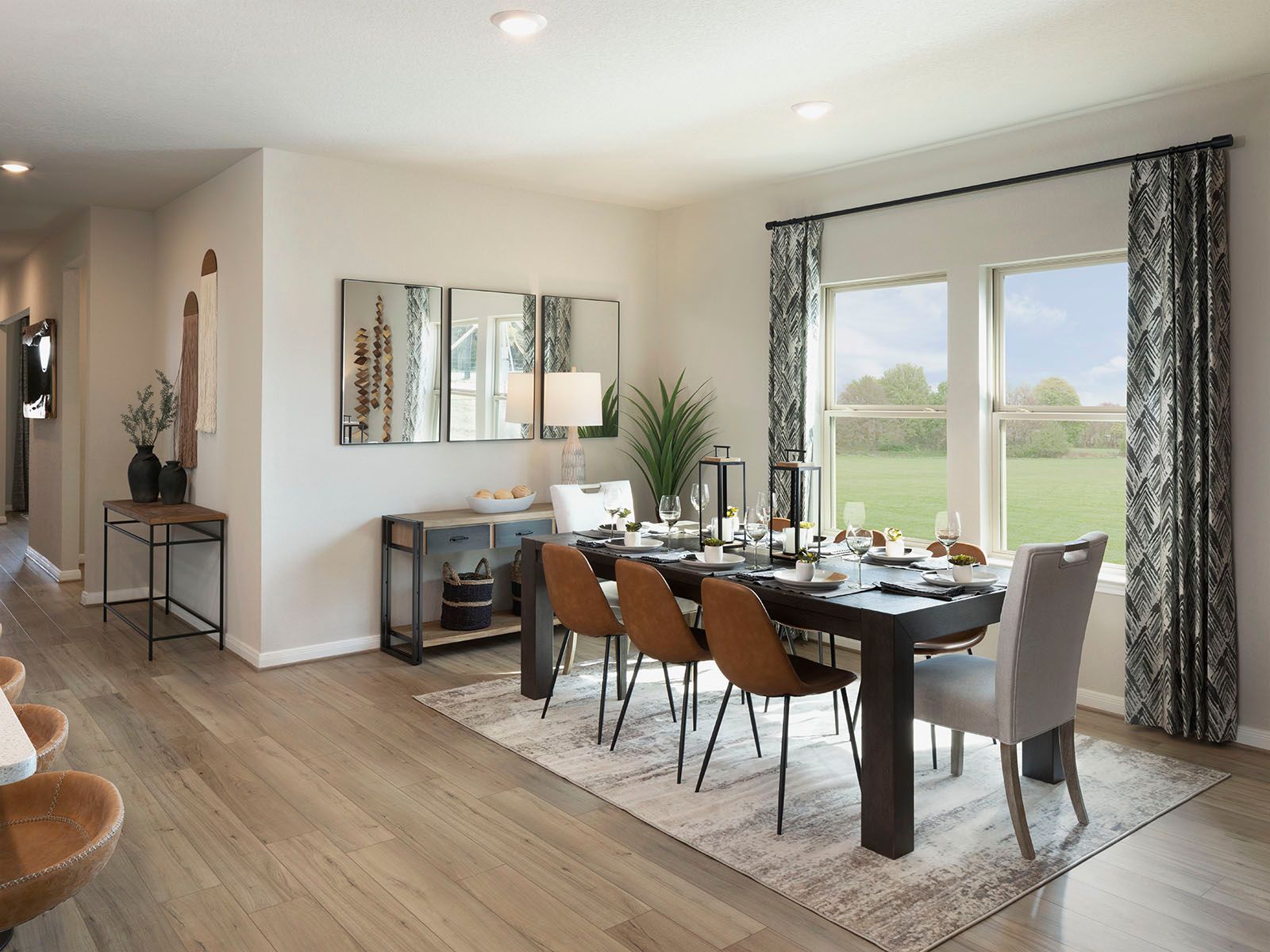 Enjoy home cooked meals together in the dining area.