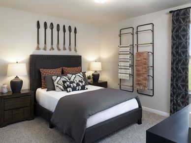 Spacious secondary bedrooms are perfect for guests.