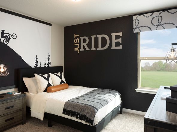 Spacious secondary bedrooms are perfect for guests.