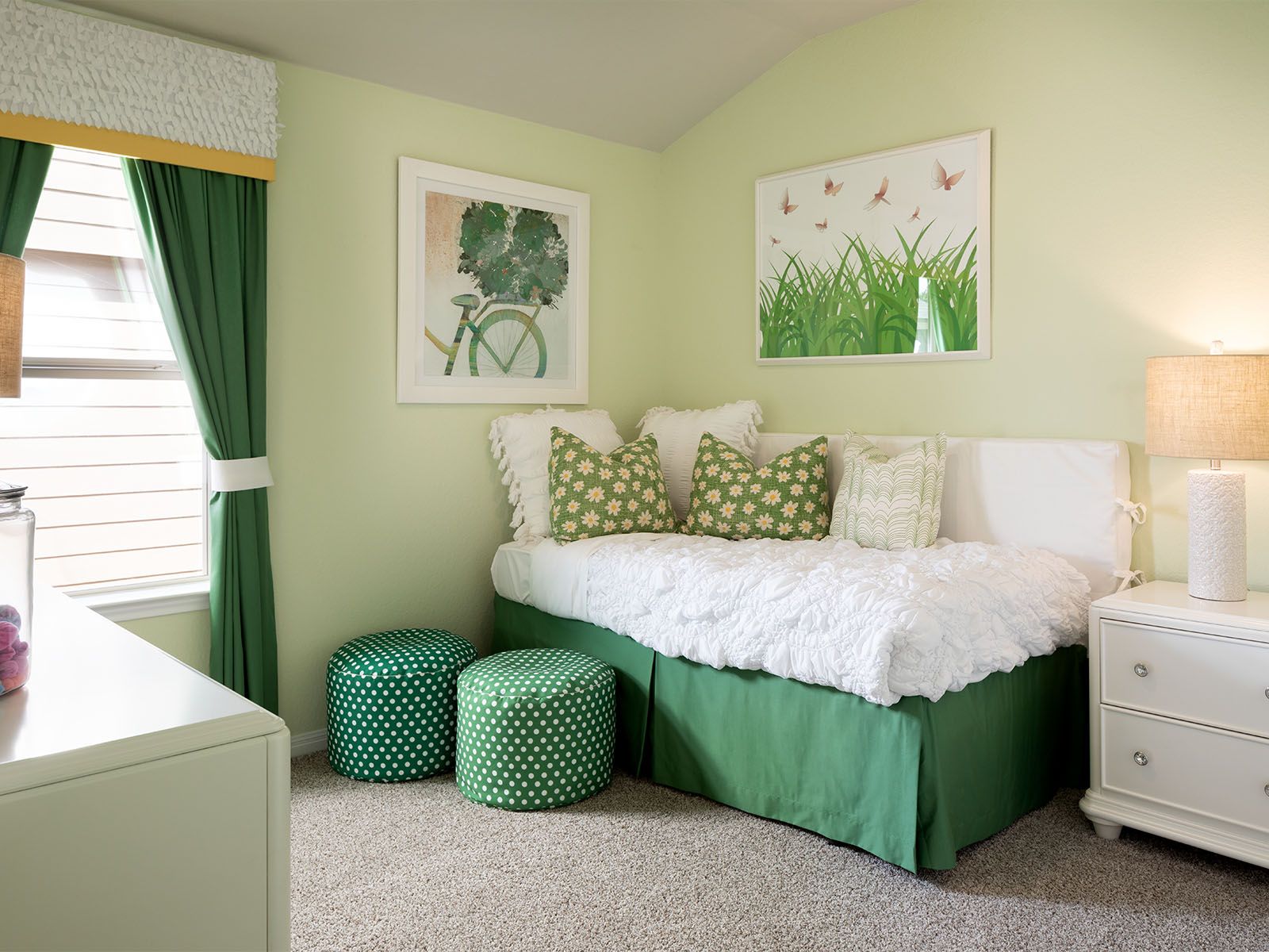 Spacious secondary bedrooms are perfect for guests.