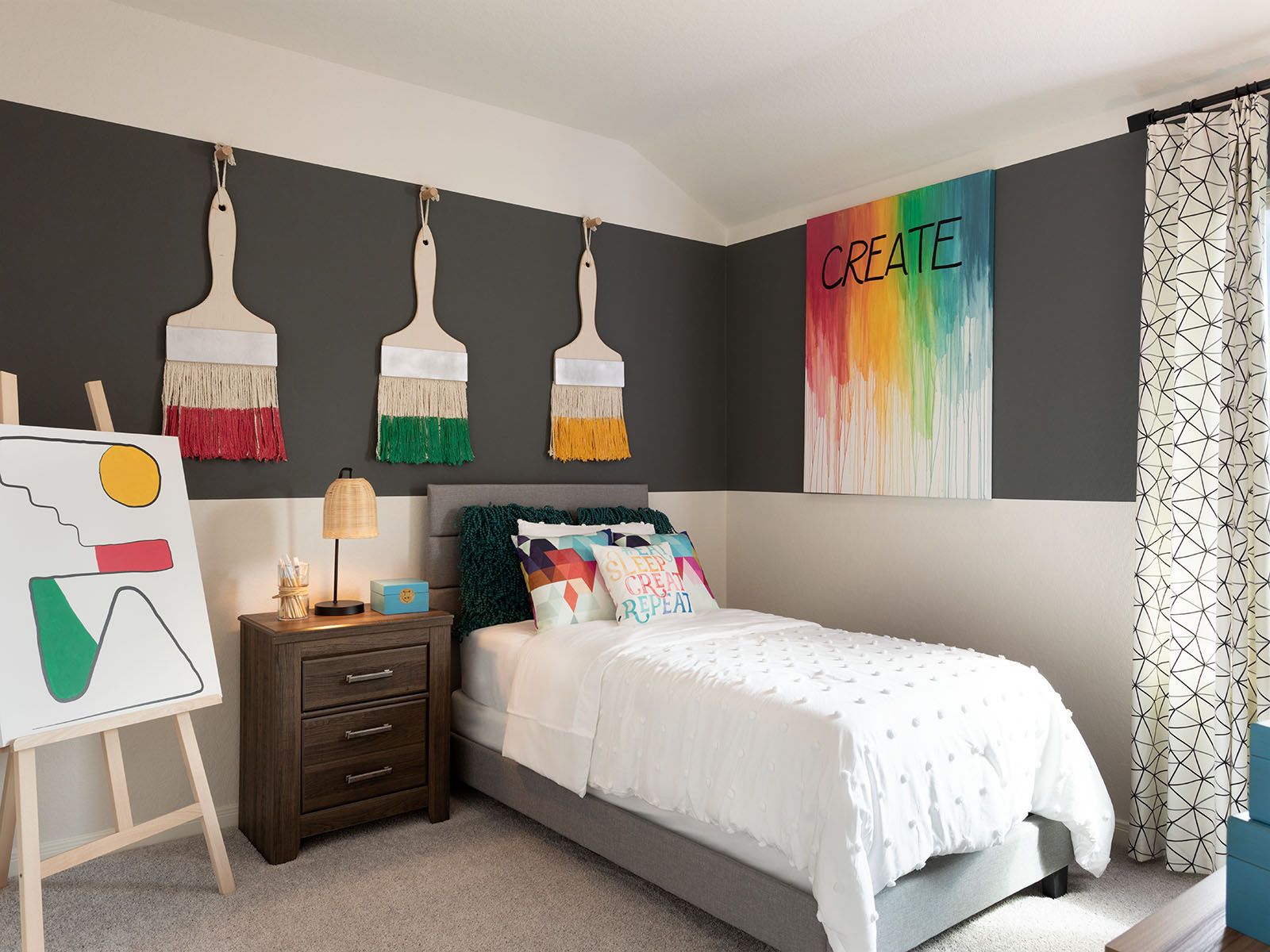 Spacious secondary bedrooms provide plenty of room for guests.