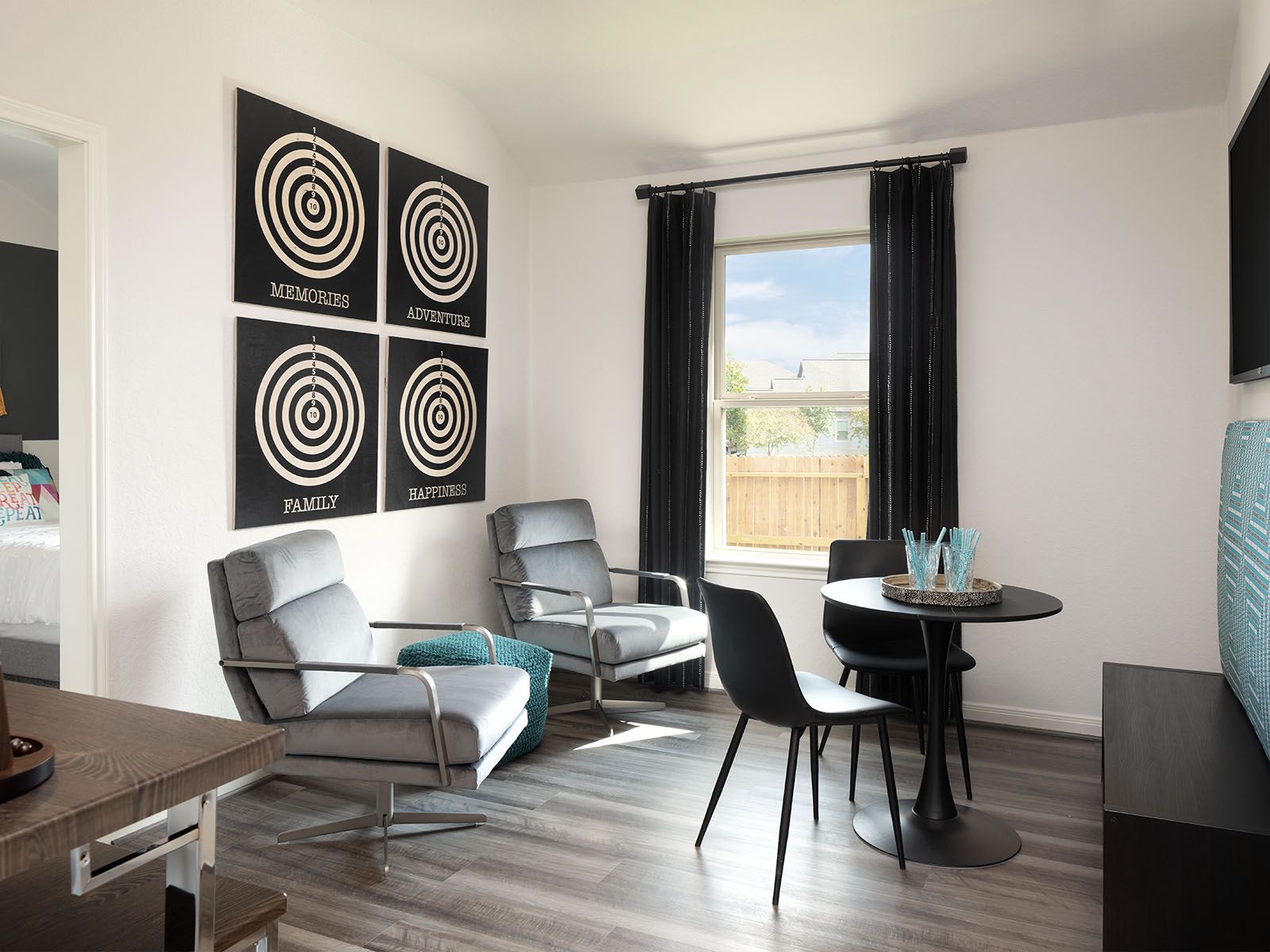 Utilize this fun flex space between the two secondary bedrooms as a media space or fun game space.