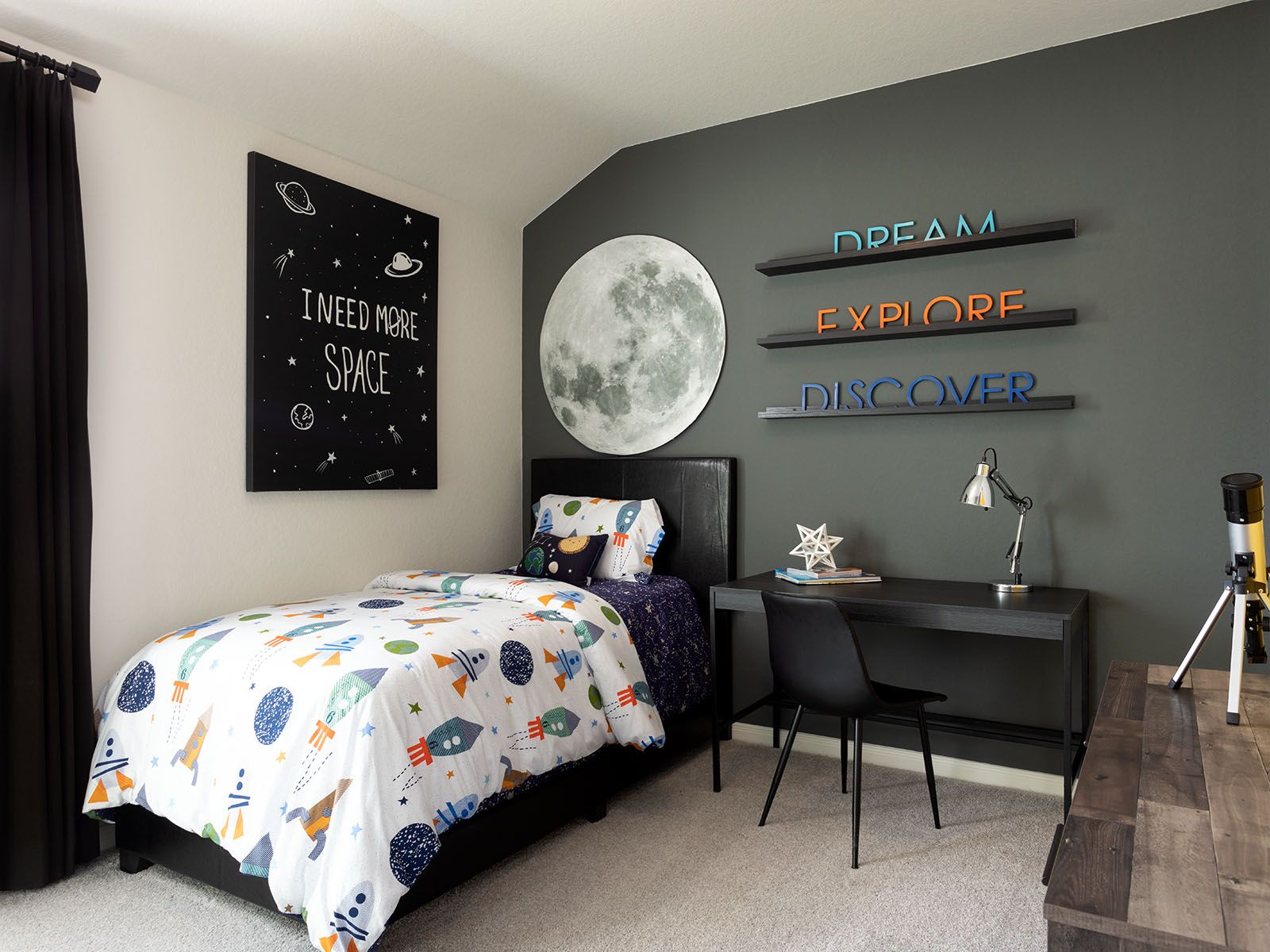 Let your imagination skyrocket to create the perfect room for you.
