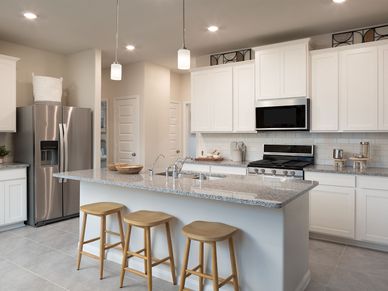 Entertain guests in your gourmet kitchen.