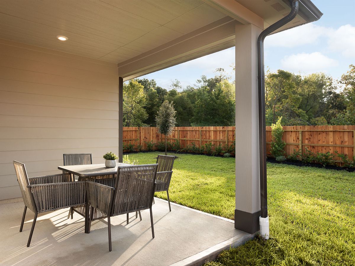 Relax in your outdoor oasis.