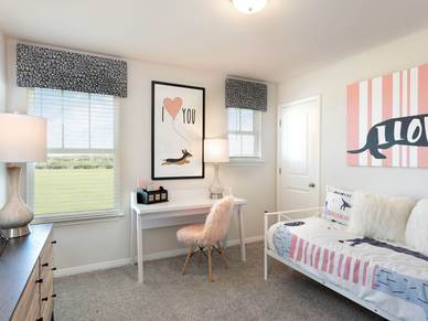 The Bryce features spacious secondary bedrooms.