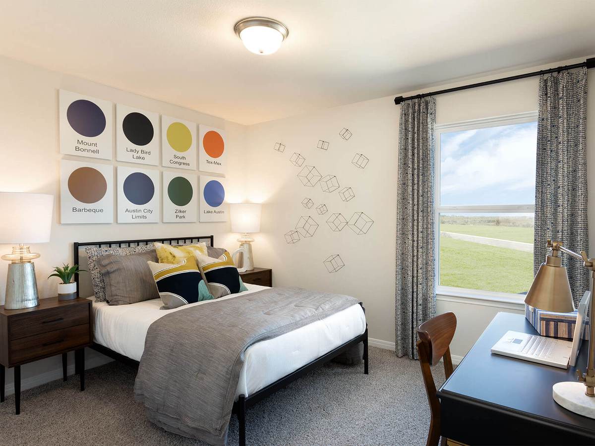 Personalize the secondary bedrooms to create a unique space for everyone.