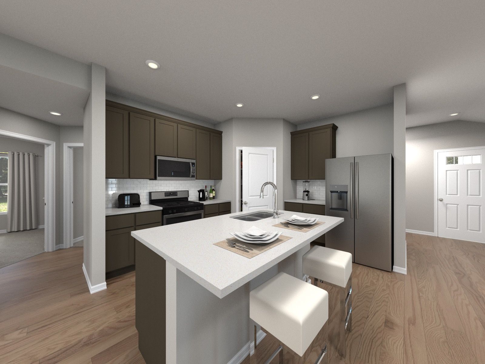 The Cascade (330) - Butler Farms - Americana Collection: Liberty Hill, Texas - Meritage Homes