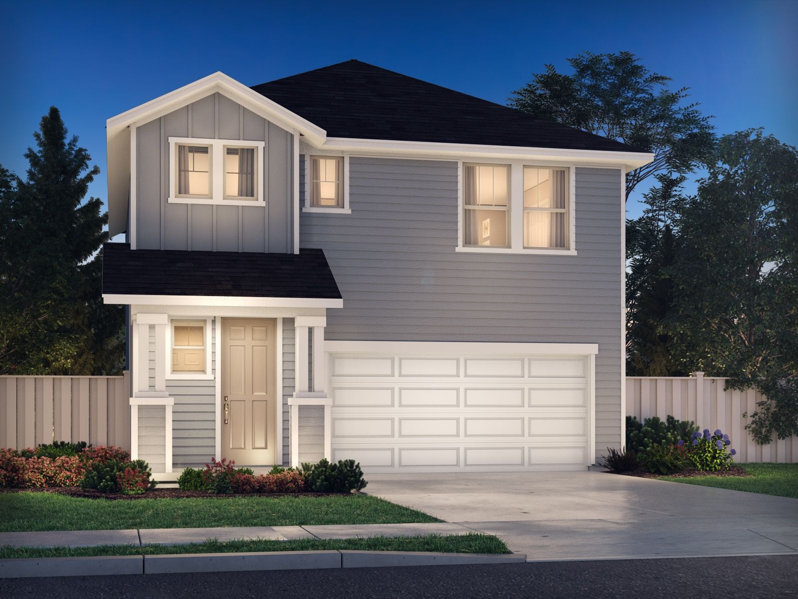 The Lassen (370) Floorplan S Elevation Rendering
