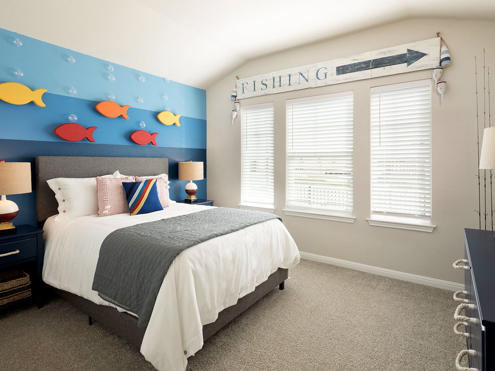 Spacious secondary bedrooms offer a unique space for every family member.