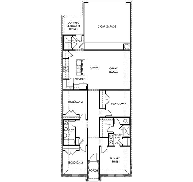 The Coronado (740) - Colony at Cole Springs - Arbor Collection: Buda, Texas - Meritage Homes