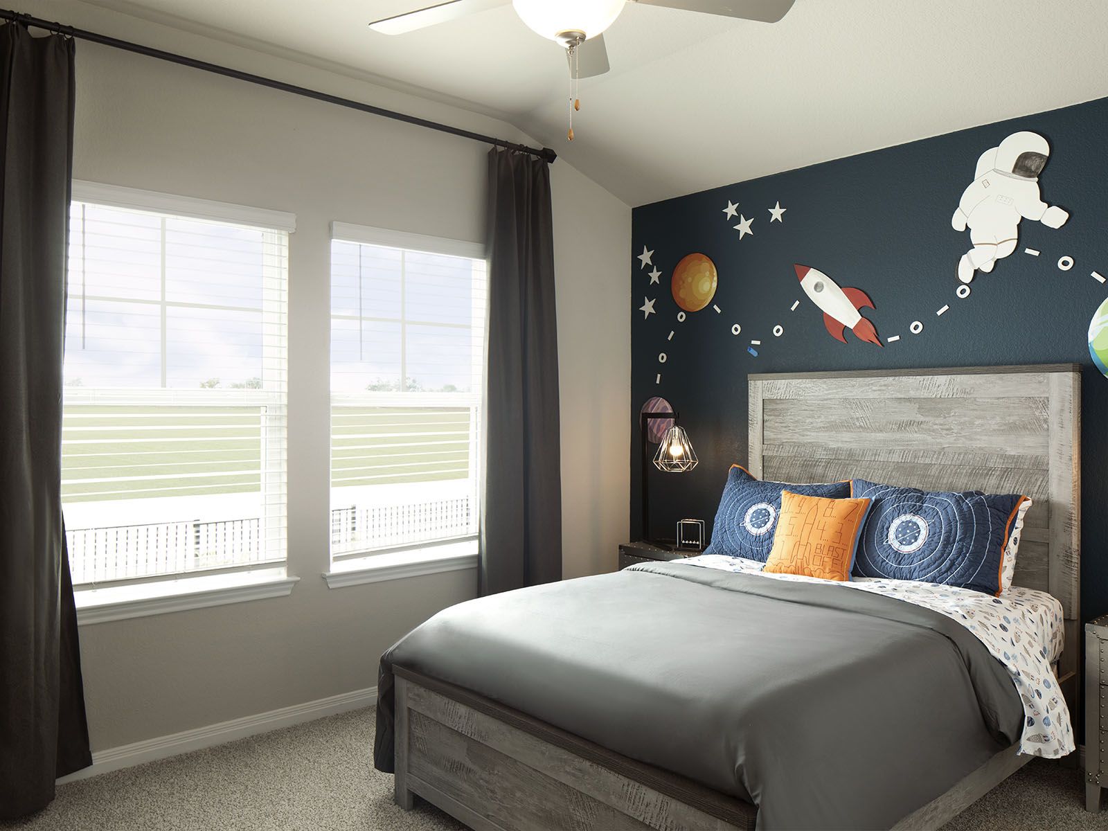 There's space for everyone in the family to have their own room.