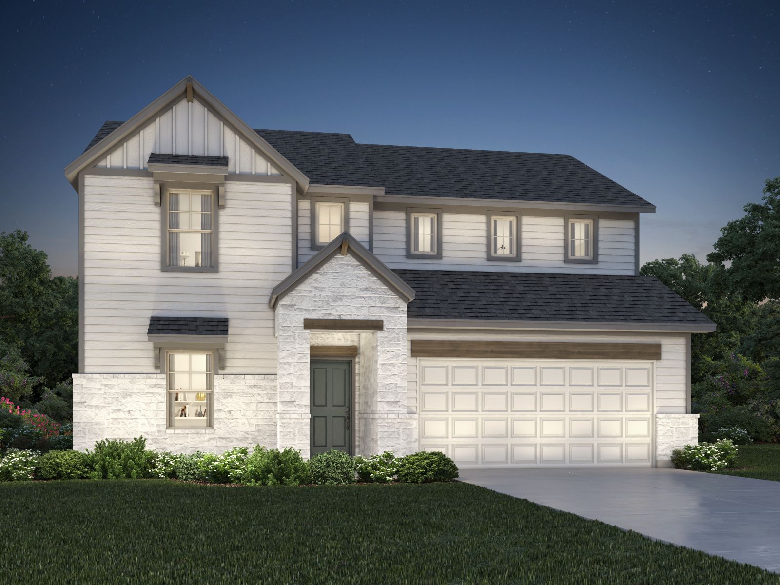 The Kessler (454) Floorplan G Elevation Rendering