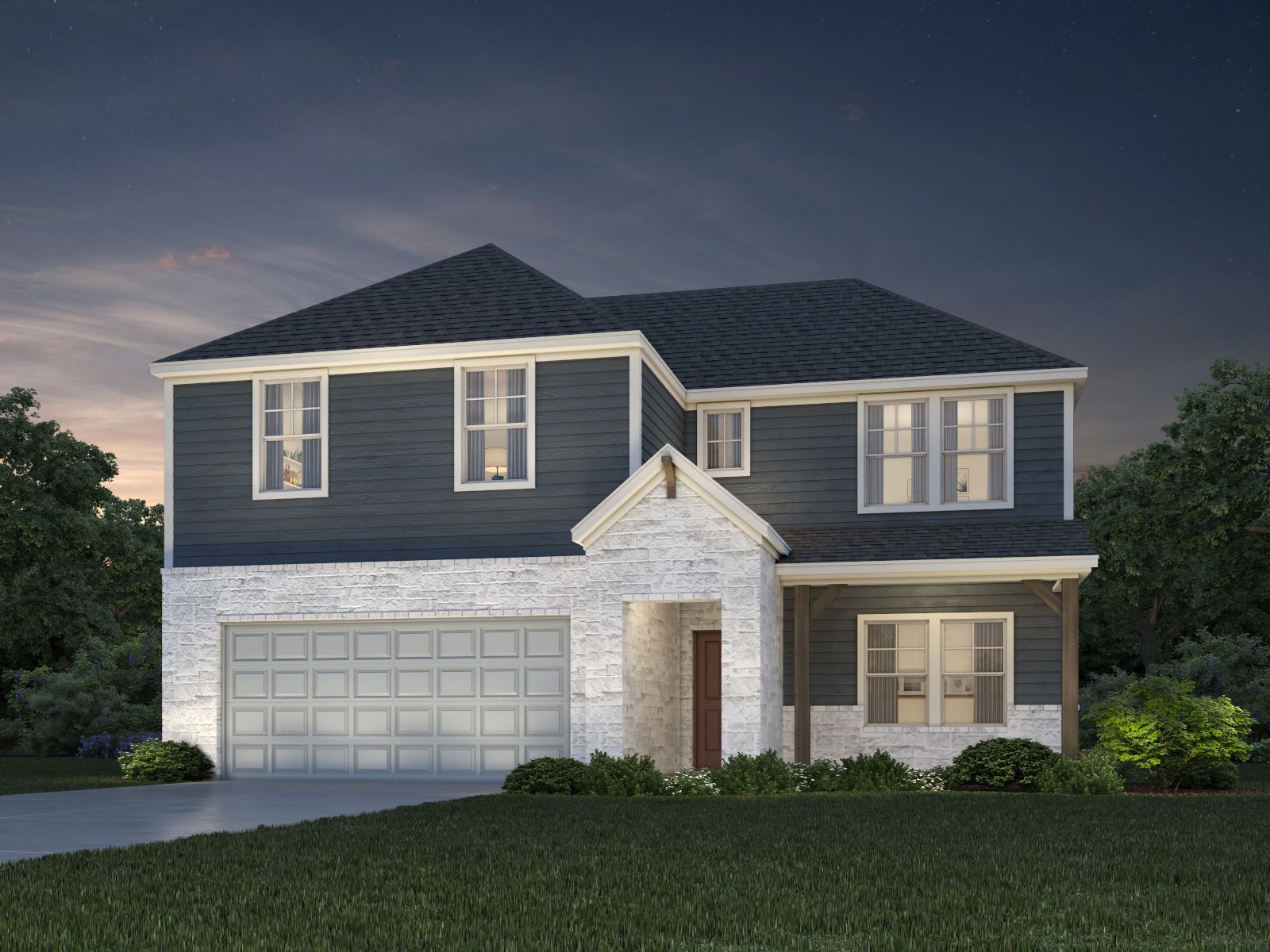 The Royal (480) - Riverbend at Double Eagle - Boulevard Collection: Cedar Creek, Texas - Meritage Homes