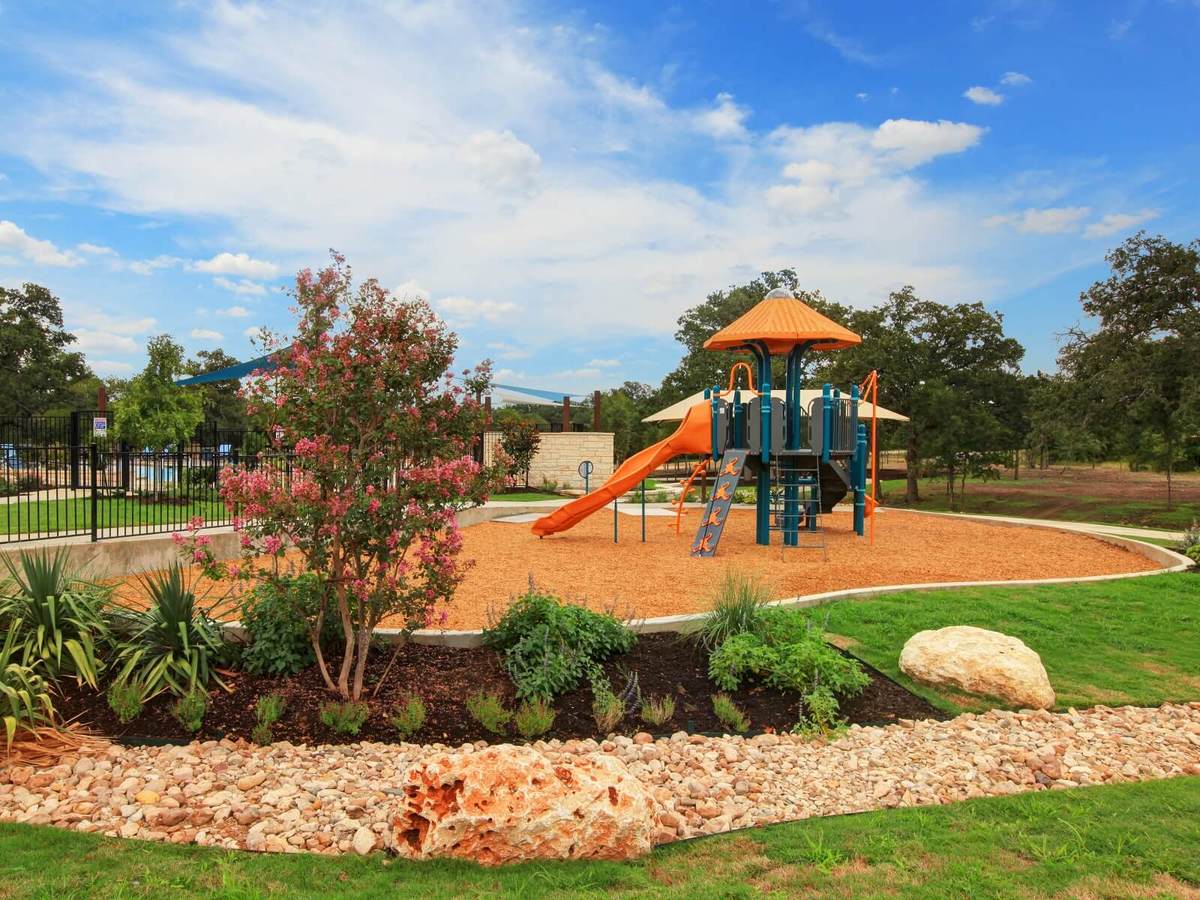 The kids will have hours of fun playing on this large playground.