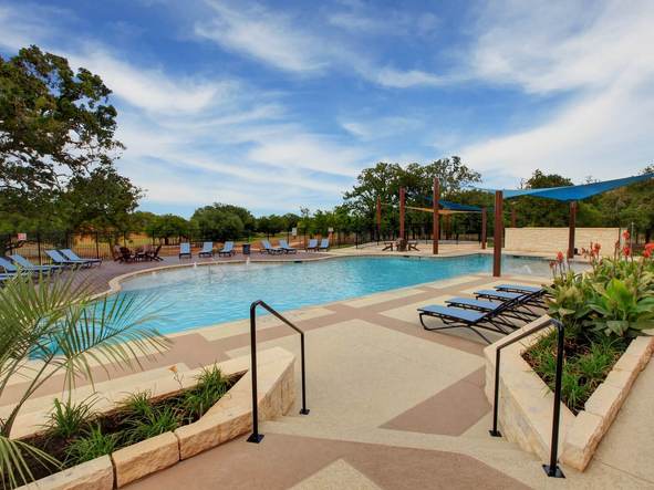 Take in an early morning swim with fitness partners in the lap pool.