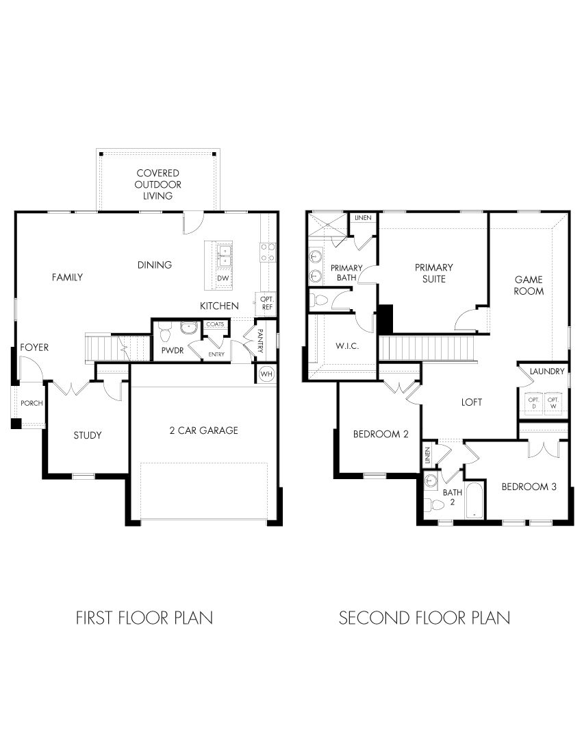 The Channing (850) - Riverbend at Double Eagle - Reserve Collection: Cedar Creek, Texas - Meritage Homes